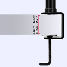 Soporte para Monitor - Duronic DM15D1 Soporte Monitor 13 32 - Monitor PC  LCD LED - VESA 75/100 - Base Fija - Máx 8 kg DURONIC, Negro