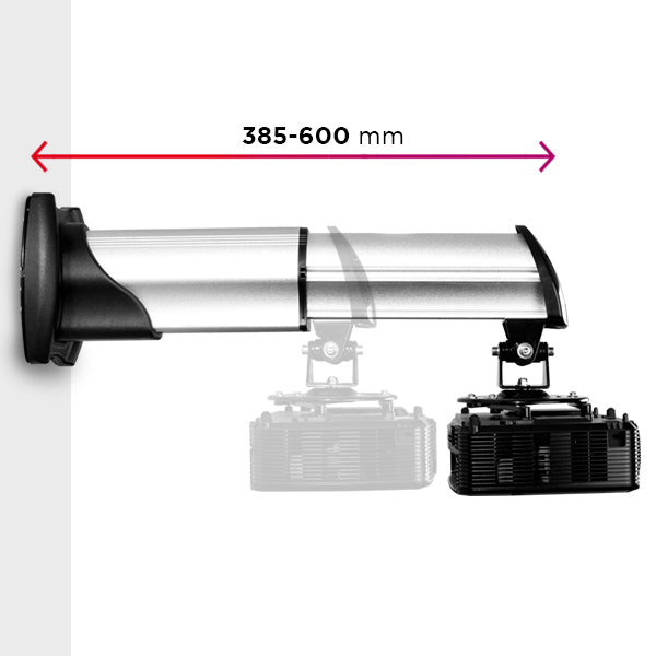 Soporte de proyector para pared, extensible 110-166 cm - Cablematic