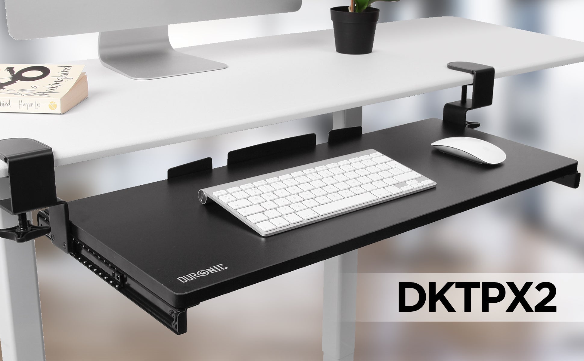 Duronic DKTPX1 Supporto scorrevole per tastiera e mouse / laptop / doc—  duronic-it