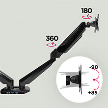 Dmusb5x1, horizontal, vertical, turn, rotate, 360, 8kg, flip, round, adjust, adjustable, manoeuvre