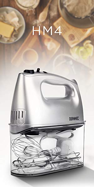 Duronic HM4SR Electric Hand Mixer, 400W, 5 Speed