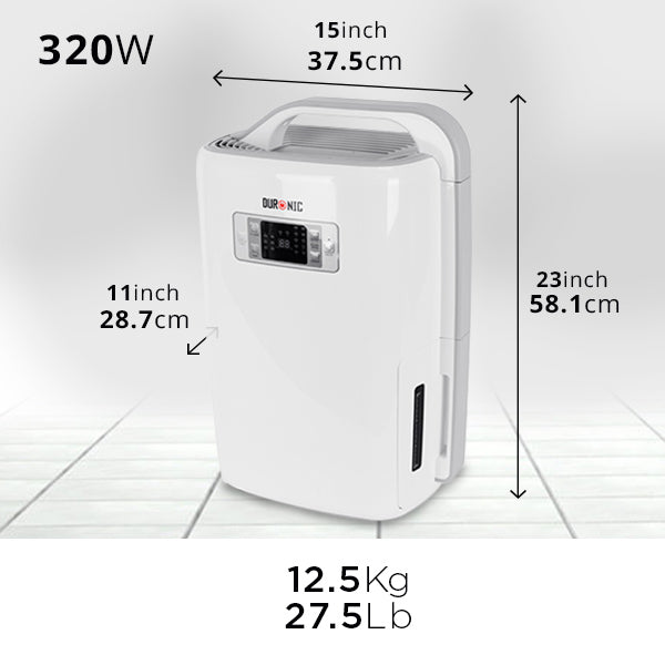 Duronic DH20 Deshumidificador Digital 4L Combate Humedad/Moho/Condensación