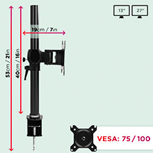 Soporte para monitores - Duronic DM551X1 Soporte Monitor 15 27