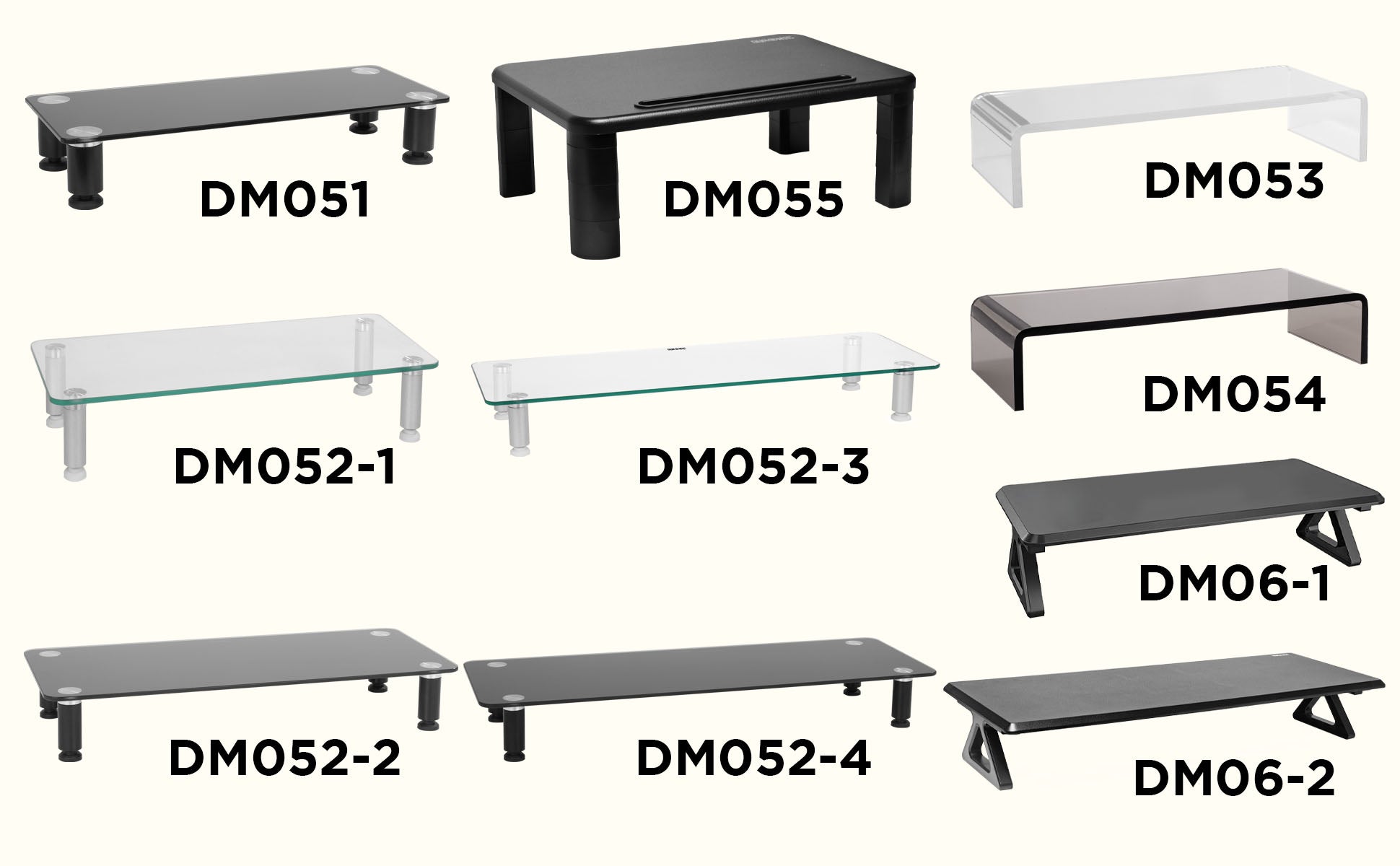 Duronic DM052-1 Elevador para Pantalla, Portátil - 56 x 24 cm - 40kg