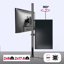 Duronic DM151X3 - Soporte Monitor PC - Brazo Pantalla LCD LED - de 13 a 27  pulgadas, VESA 75/100 - Acero - Altura Adjustable - Capacidad 8 kg - Incli