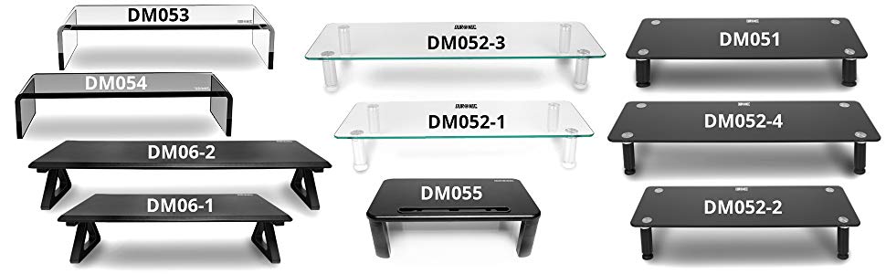 Duronic - DM073 Réhausseur d'écran en métal noir