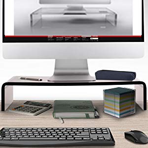 Duronic - DM052-1 Réhausseur d'écran / Support en verre pour écran  d'ordinateur ou ordinateur portable ou écran TV (56 x 24 cm) - Accessoires  Bureau - Rue du Commerce
