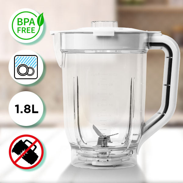 Duronic Electric Blender BL5 | 1.8 Litre Bpa-free Jug | 500W Motor | Stainless-S