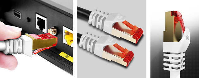 Duronic CAT6a /0.5 blanc - Câbles Ethernet RJ45 CAT6a de 0,5m 500MHz -  Connecteurs en plaqué Or – Idéal pour Modem, Box, ADSL, LAN, Console de  jeux v— duronic-fr