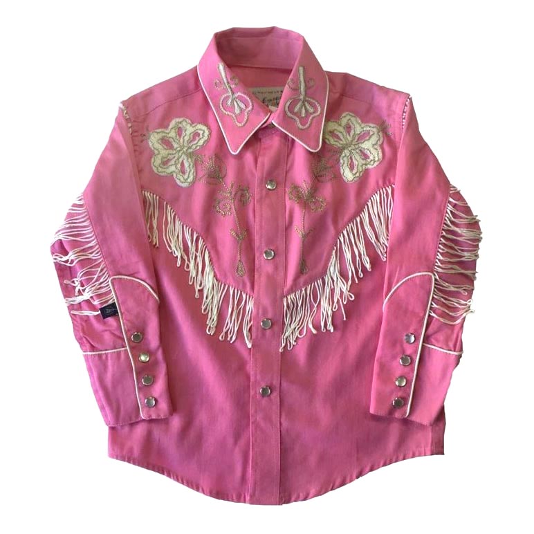 Kids Embroidered Western Shirt with 