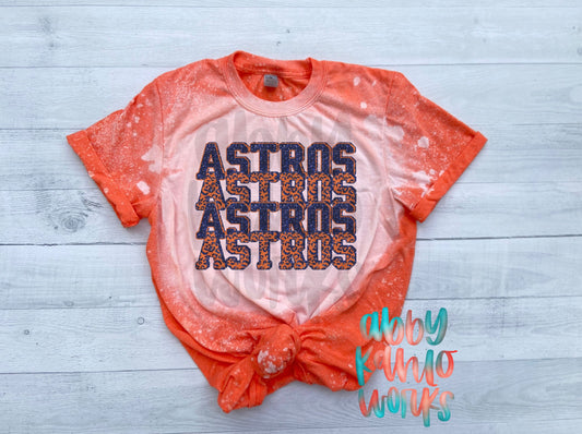 Astros Rainbow Bleached Shirt – AbbyKahloWorks