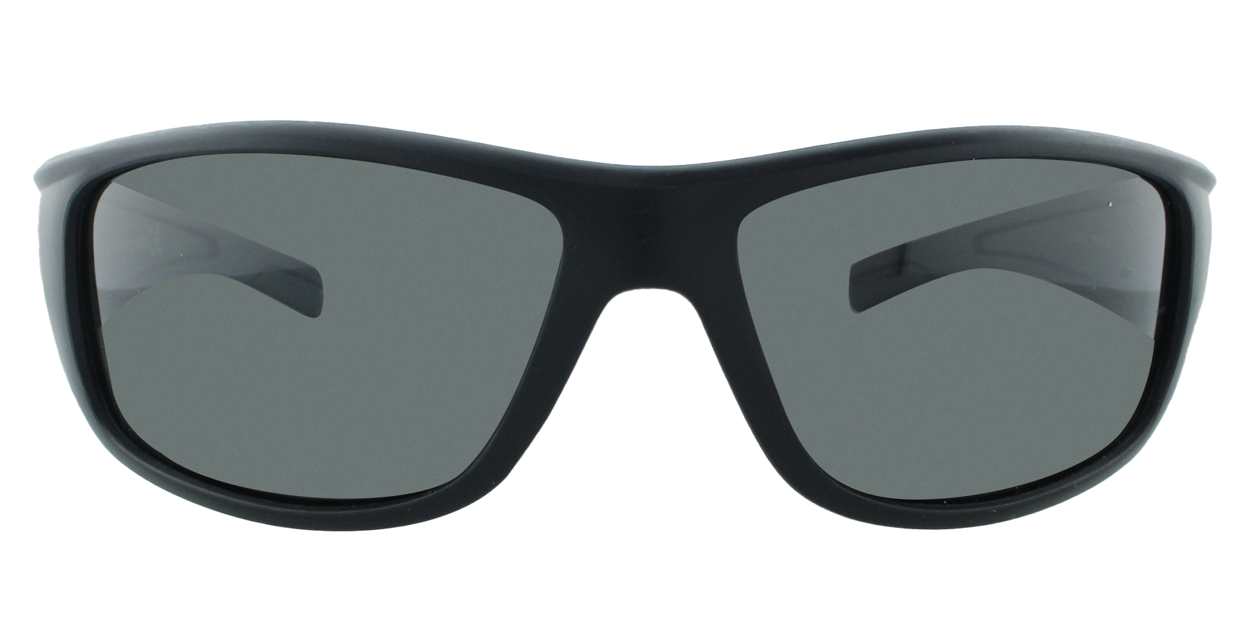 Crypto - Polarized Black Frame Sports Wrap Polished (Smoked Lens ...