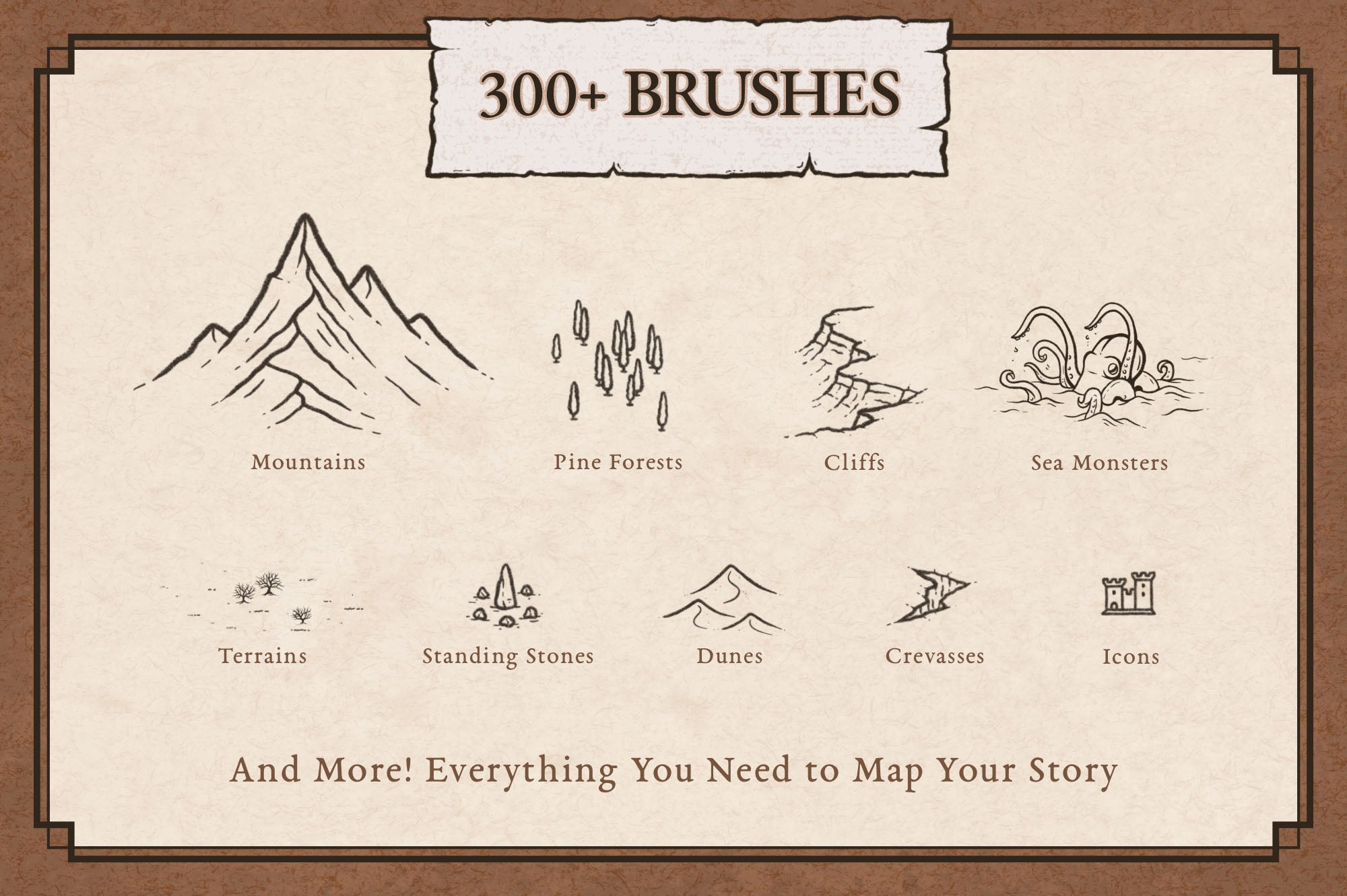 Map Effects Fantasy Map Builder   300Brushes 72 