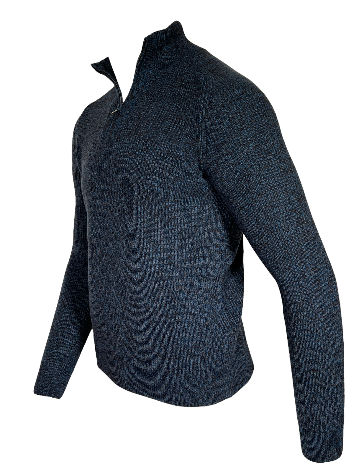 QUARTER-ZIP SWEATER - Navy blue