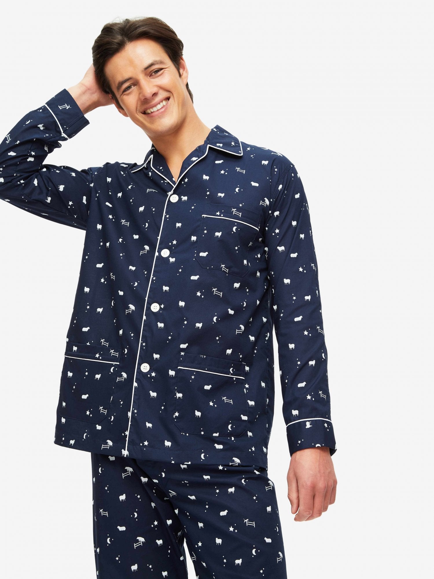 Ijzig Oswald Allerlei soorten DEREK ROSE NELSON MEN'S PAJAMA SET - SHEEP – Button Down SF