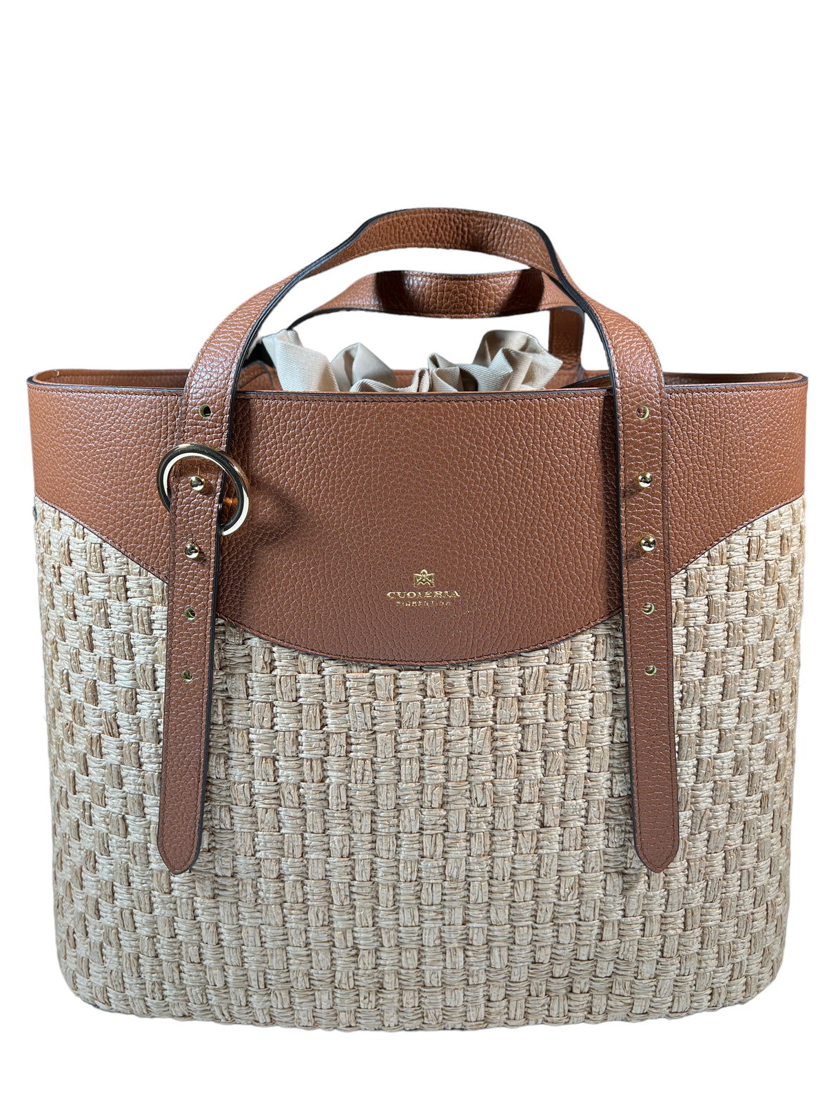 LANCASTER CITY FLORE HANDLE BAG - CAMEL/CHAMPAGNE – Button Down SF