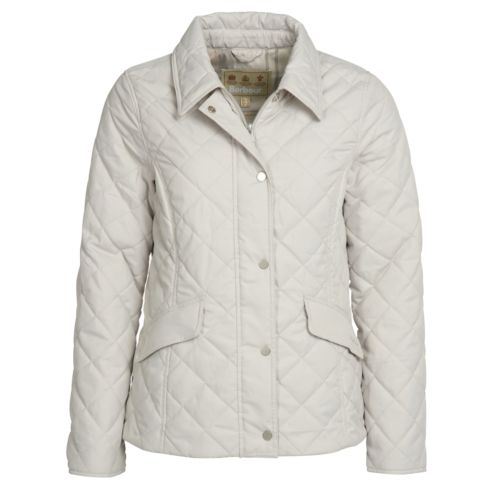 silver barbour coat