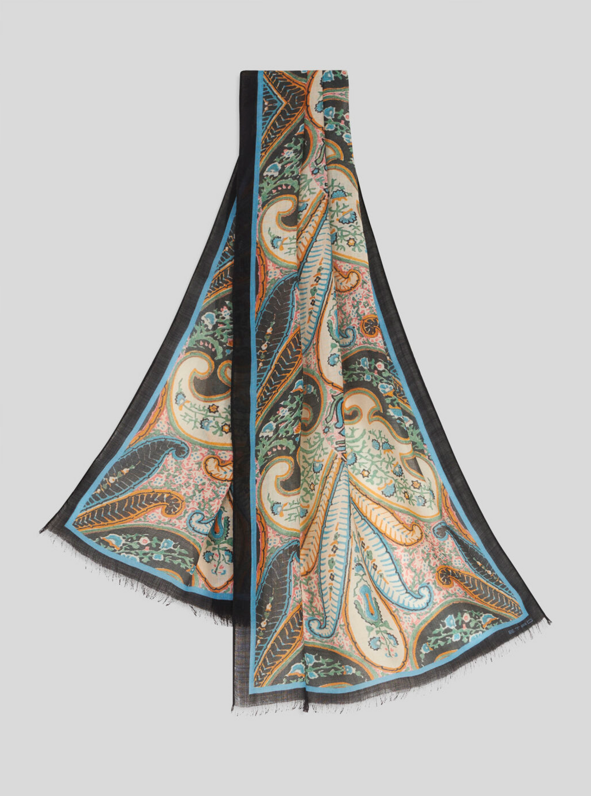 Etro Men's Paisley Silk-Cashmere Scarf