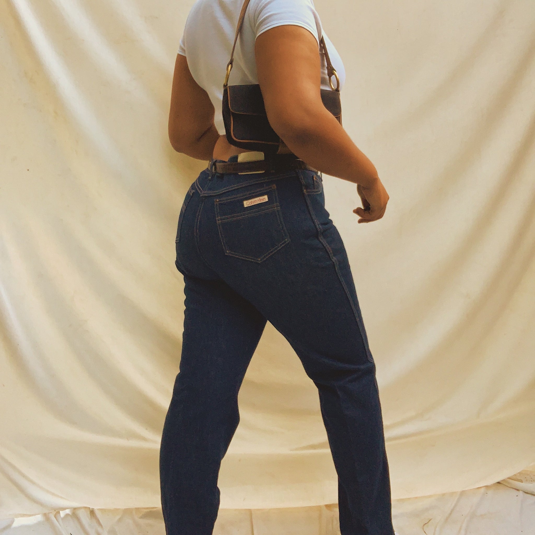 Vintage 70s Calvin Klein Dark Wash Straight Leg Jeans (12/14) (NWT) | –  Vanilla Vintage