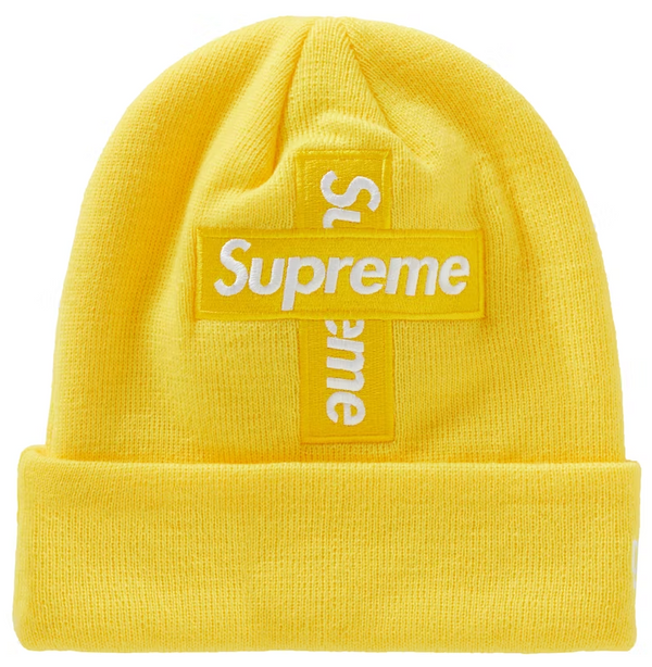 Supreme New York Yankees New Era Box Logo Beanie Tan