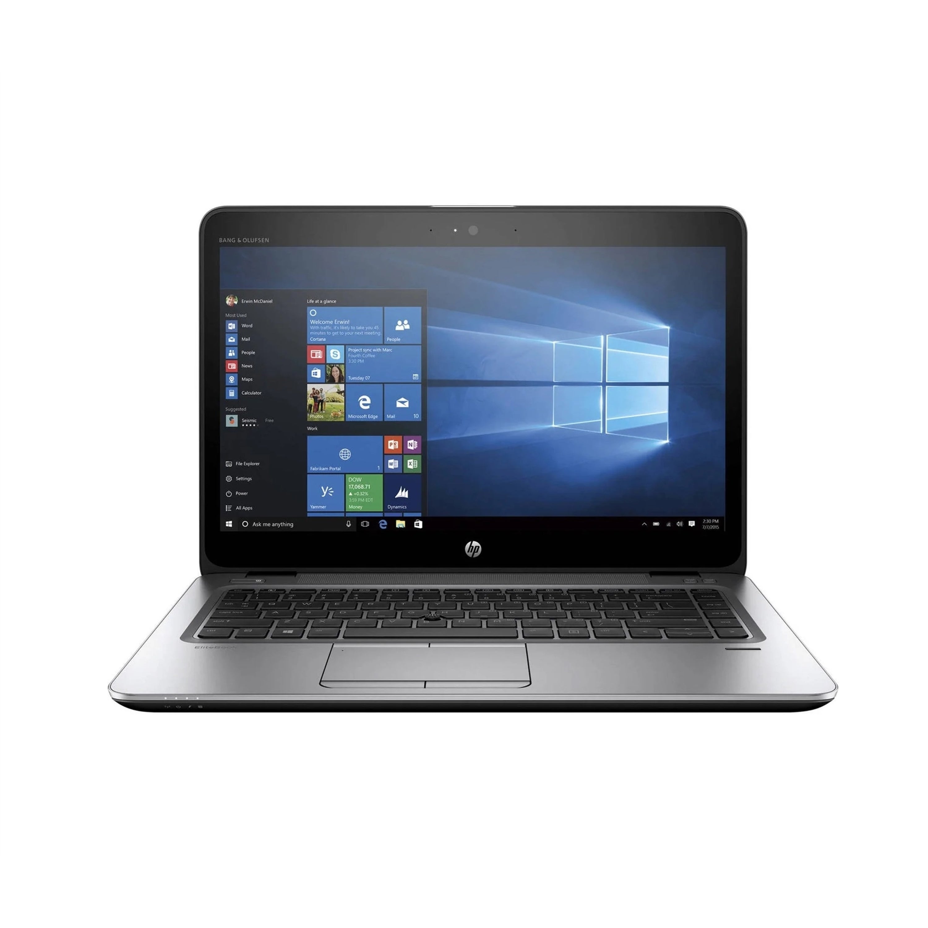 HP EliteBook 840 G3 14" 8GB 256GB SSD Core™ i5-6300U 2.4GHz, Silver (Refurbished)
