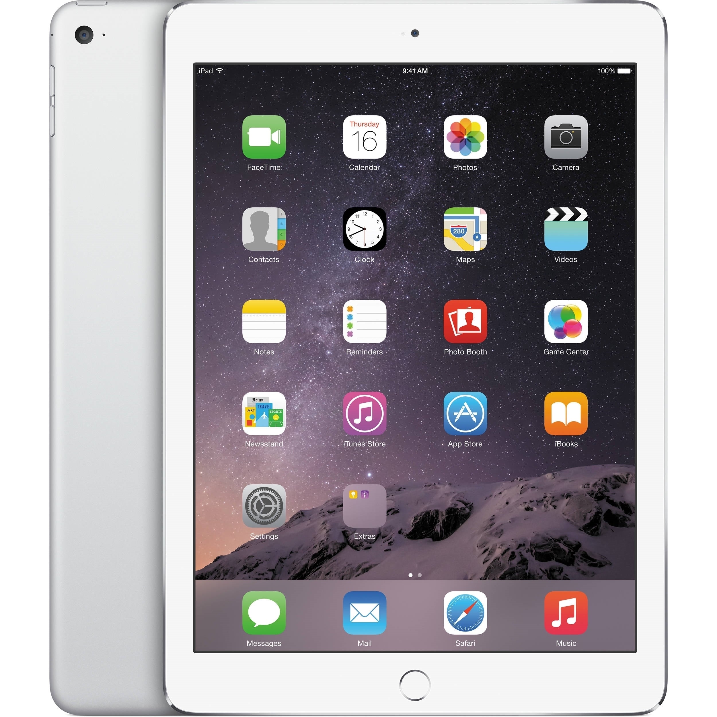 Apple iPad Air 2 MGKM2LL/A 9.7" Tablet 64GB WiFi, Silver (Refurbished)