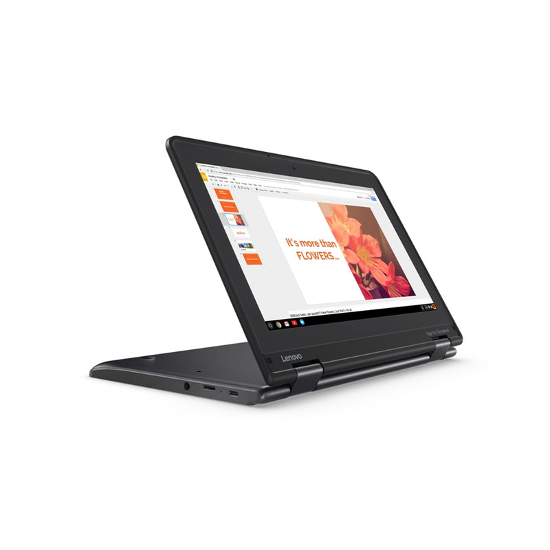 Lenovo Chromebook 11e 11.6" Touch 4GB 32GB eMMC Celeron® N3450 1.1GHz ChromeOS, Graphite Black (Refurbished)