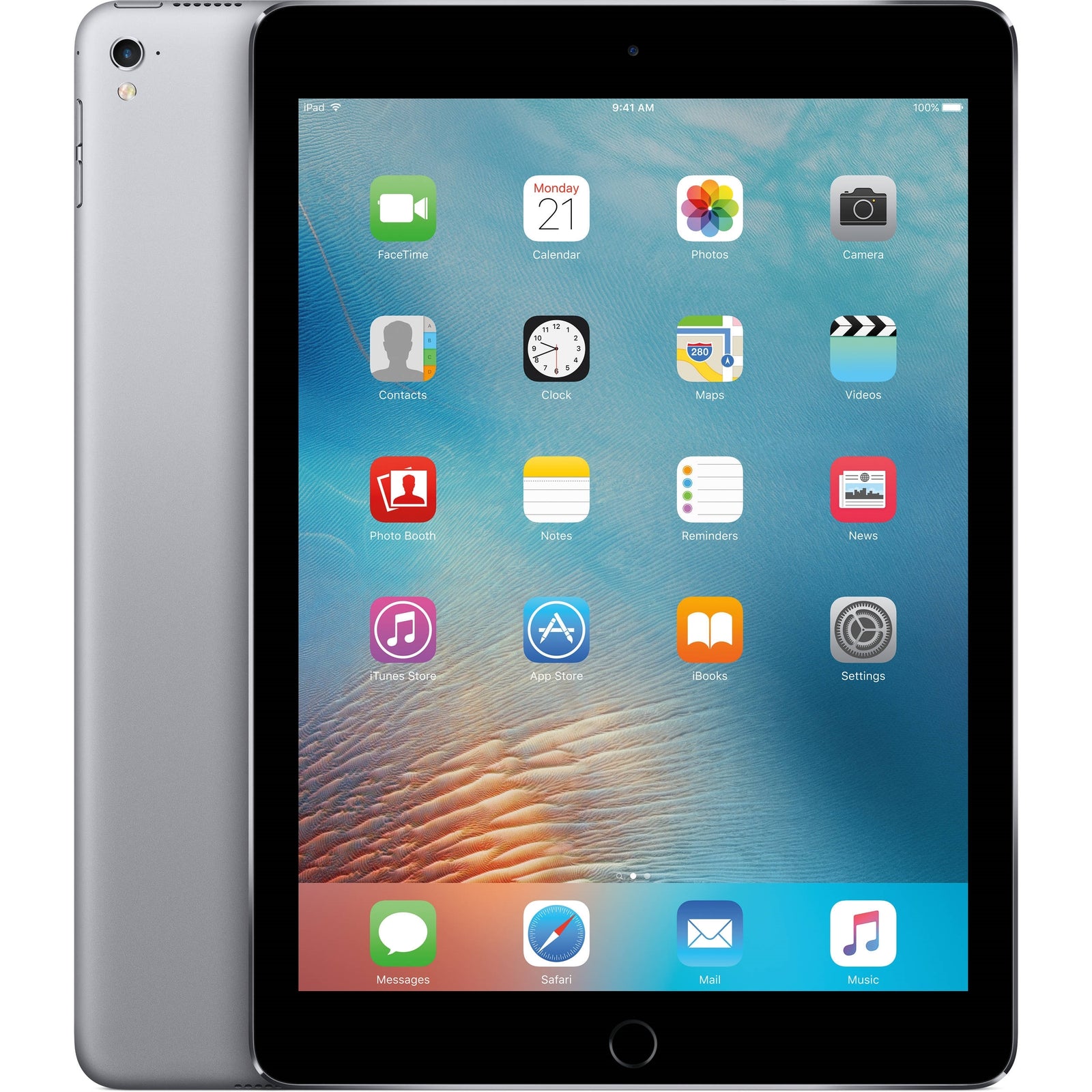 Apple iPad Pro MLMV2LL/A 9.7" Tablet 128GB WiFi + 4G LTE, Black/Space