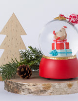 Boule à neige de Noël musicale - Hérisson avec cadeaux - Merri Glow