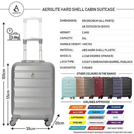 aerolite hard shell suitcase large