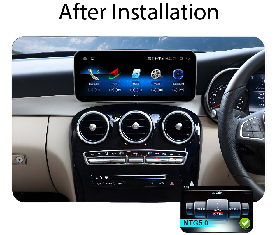 Android 12 Screen for Mercedes Benz C-Class (W205) –