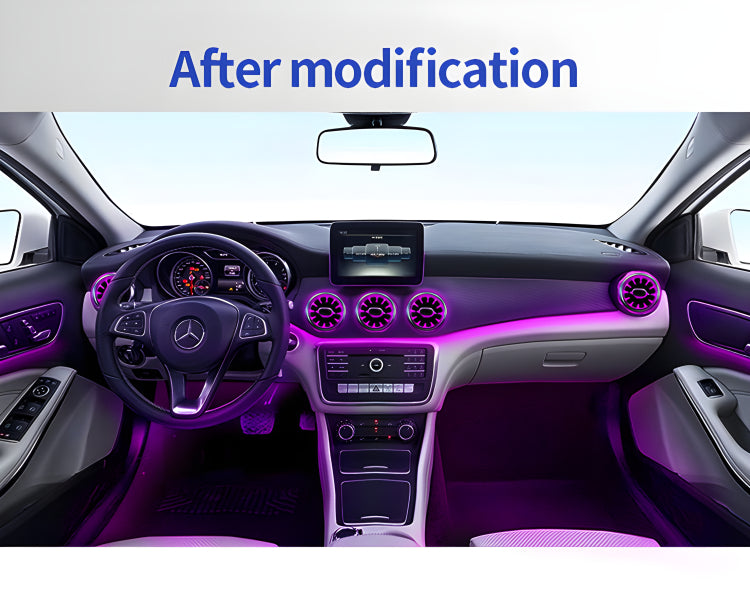 2022 New Design Auto Ambient Lighting Glare Air Vent Ambient Light For  Mercedes