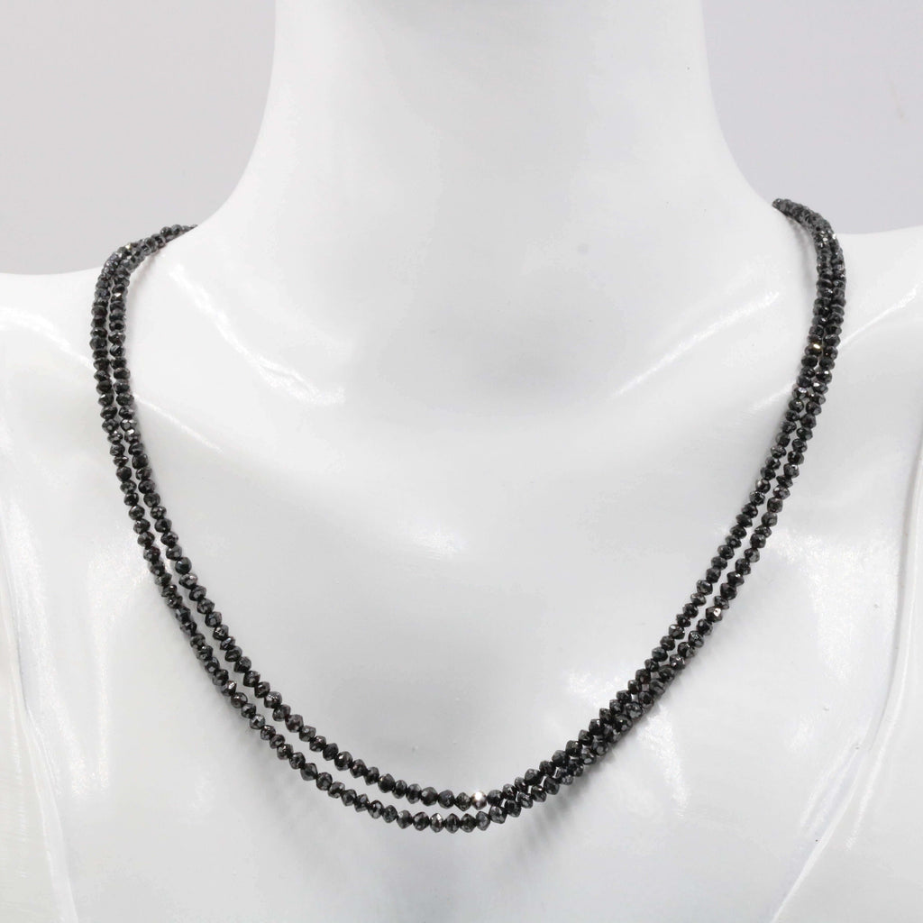 Buy Mangalsutra Online | Sanya Black Diamond Chain Necklace from Indeevari