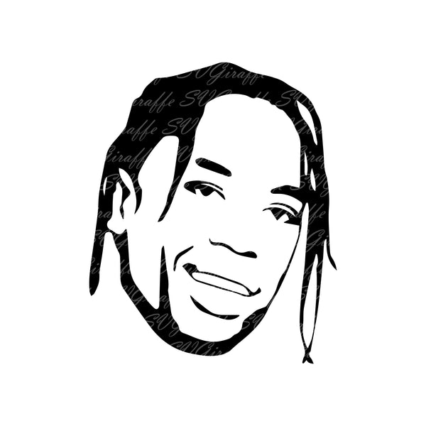 Download Travis Scott Svg Dxf Png Pdf Jpg Eps Files Travis Scott Vector Sil Svgiraffe