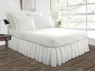 White Ruffle Bed Skirt