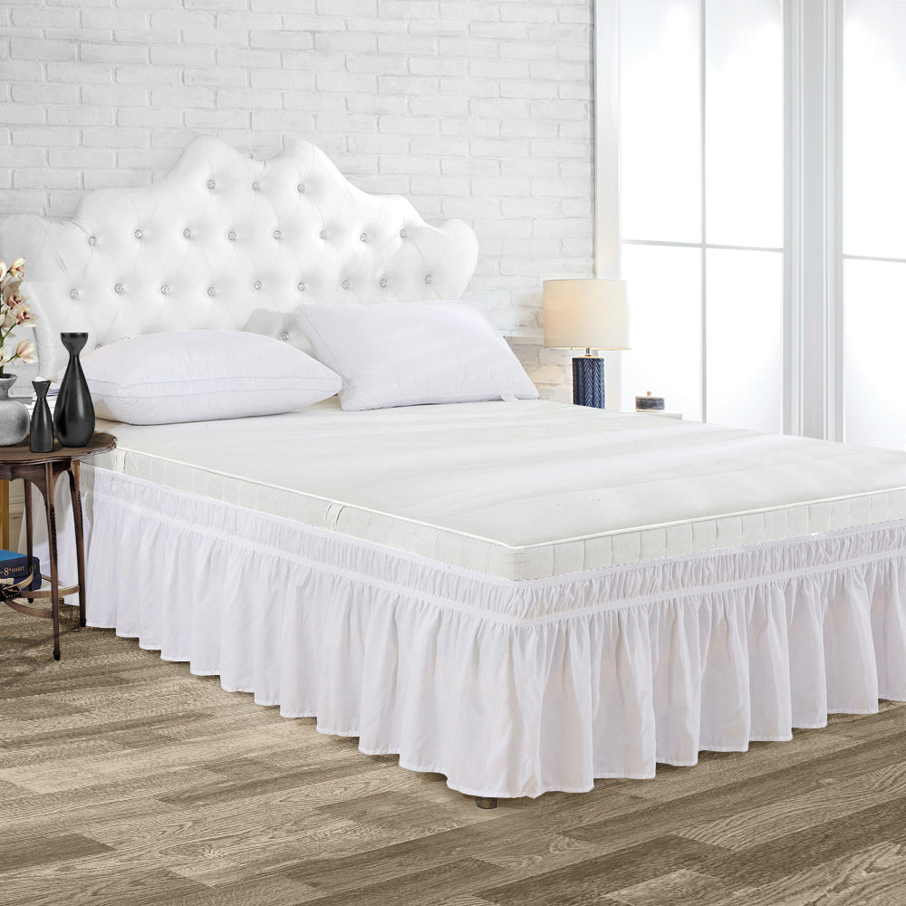 Wrap Around Bed Skirt Decorative Easy Fitting Comfort Beddings   White 1c4aedf6 5066 4f92 Bc37 A2c03abba869 1400x 