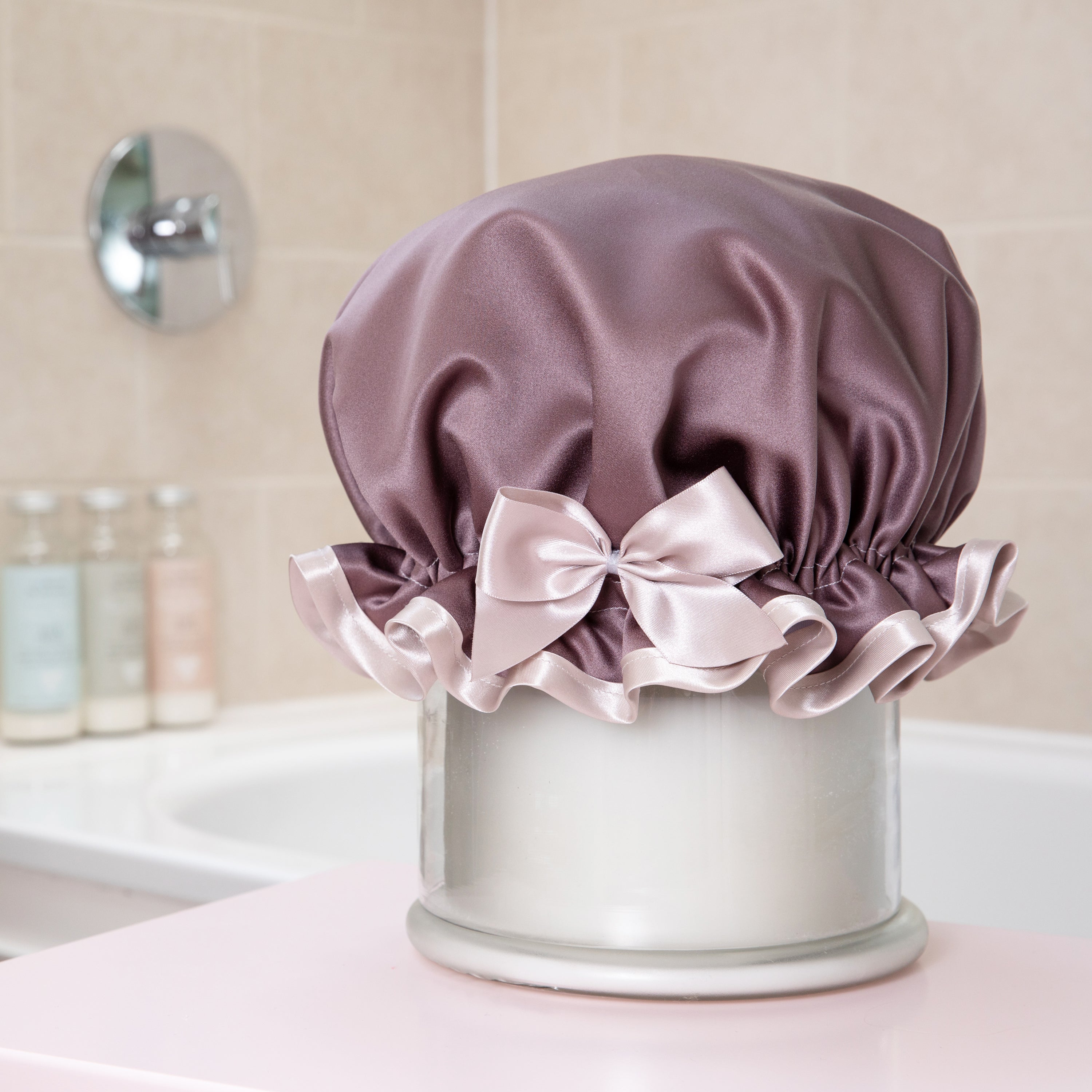 Buy Mink Satin Luxury Shower Cap Shop Mink Luxury Shower Cap SHOWER