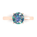 Blue Moissanite