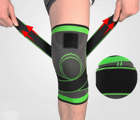 Unsere 3D Kompression Bandage unterstütz die Haltung deines Knies bei diversen Sportarten