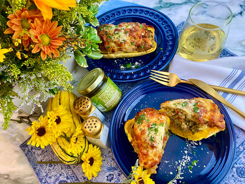 sea-asparagus-pesto-sausage-squash-boats