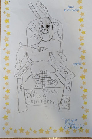 Pupils designs for storytelling chair 