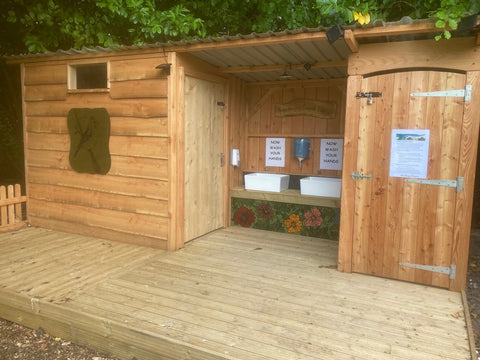  Outdoor Compost toilet and shower unit 