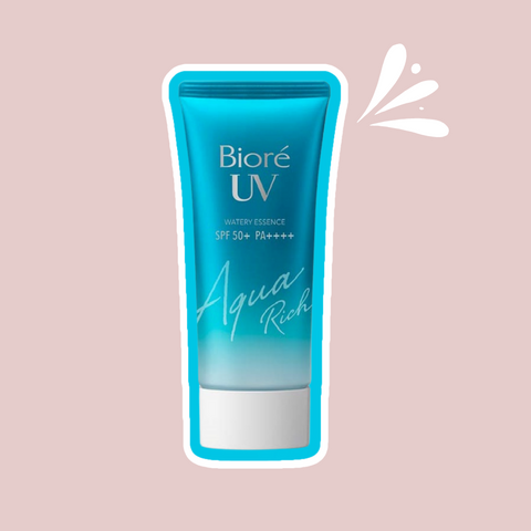 korean suncream, uv aqua rich biore