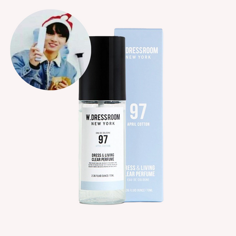  W.DRESSROOM Dress & Living Clear Perfume (No.97 April Cotton) 70ml jungkooks perfume