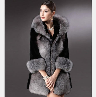Women Fashion Fur  Plush Coats