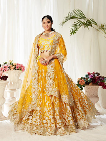 yellow-classy-lehenga-choli-set