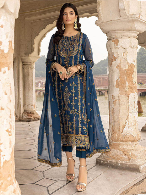 Cataloge Cotton Embroidered Suits at Rs.600/Pcs in delhi offer by Standard  Embroidery