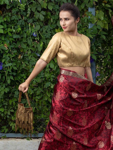 Buy Traditional Indian Handmade Women's Golden Gota Patti Work Potli Bag  Handbags for Return Gifts Wedding Giveaways Online in India - Etsy