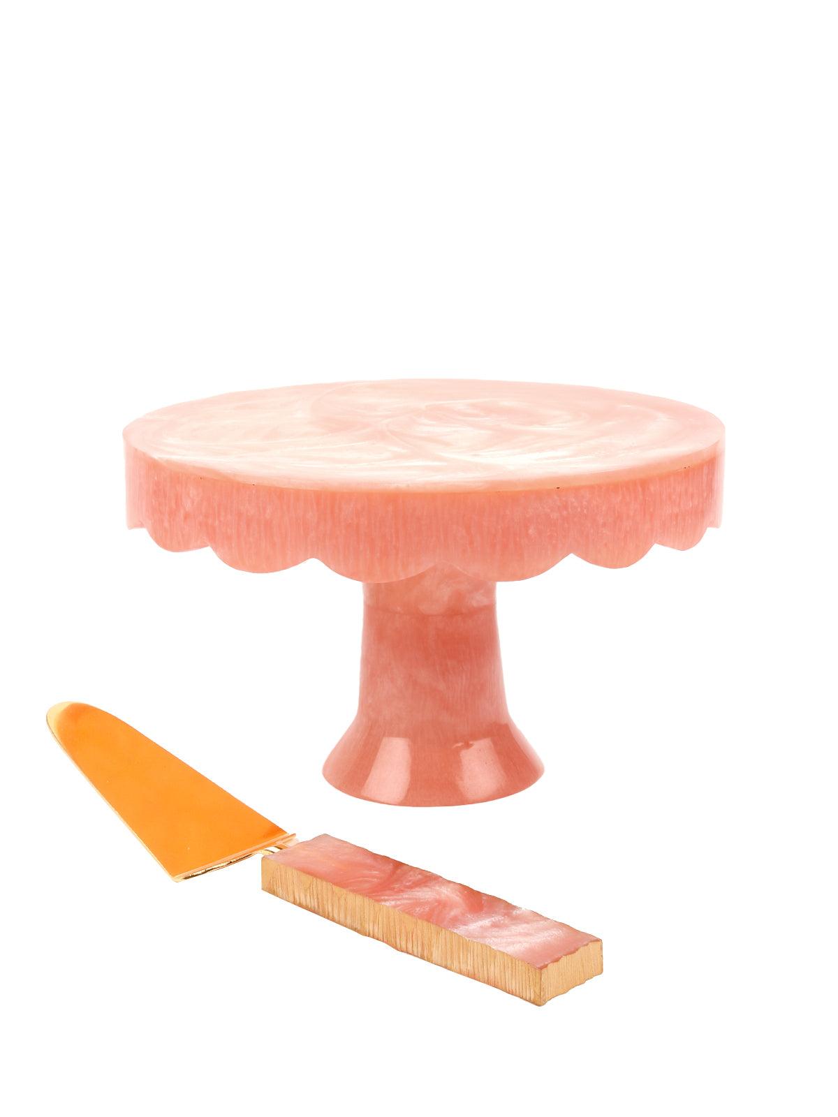 

Floral Essence pinkResin Cake Stand