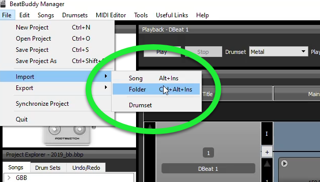 BeatBuddy Manager Import